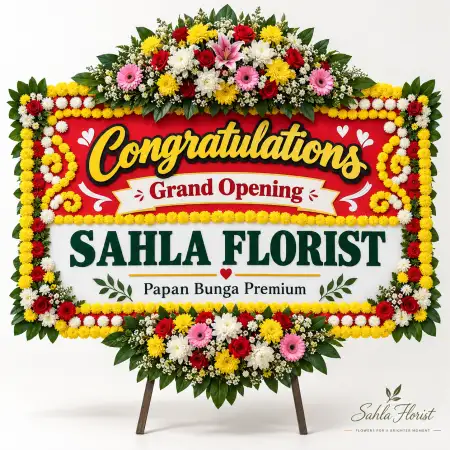 Papan Bunga Ucapan Selamat Bone